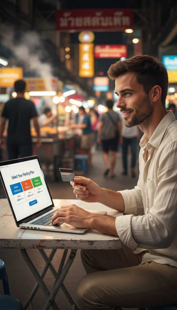 How to Start a Travel Blog in 2026: The Complete Hostinger Guide gemini 2.5 flash image john character male content creator early 30s athletic build short dark brown ha 1 (7)